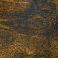 HOMCOM Industrial Side Table with Drawer, Sofa Table, Bedside Cabinet with Storage Shelf, Slim Nightstand for Living Room, Bedroom, Rustic Brown - 8