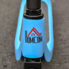 HOMCOM Electric Scooter for Kids 6+, Foldable E Scooter, Up to 8 KM/H, Maximum Range 6 KM, Adjustable Height, Blue - 8