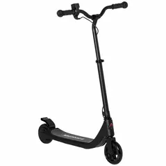 HOMCOM Electric Scooter, 120W Motor E-Scooter, Adjustable Height, Rear Brake for Ages 6+ Years - Black - 1