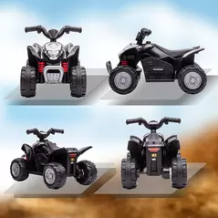 AIYAPLAY Honda Licensed Kids Electric Quad Bike, 6V ATV Ride On for Ages 1.5-3 Years, Black - 8