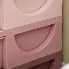 HOMCOM Kids Storage Unit, with Six Drawers - Pink - 9