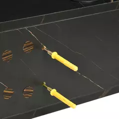 HOMCOM Floating TV Unit Stand for TVs up to 40", Wall Mounted Media Console with Storage Shelf, Entertainment Center, Black - 9