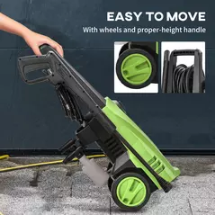 DURHAND 1800W High Pressure Washer, 150 Bar Pressure, 510 L/h Flow, High-Performance Portable Power Jet Wash Cleaner Green - 8