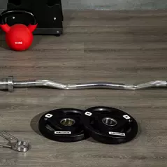 SPORTNOW Two 5kg Olympic Weight Plates, Tri-Grip Rubber-Coated Barbell Weights, with 5cm Holes, for Home, Gym, Office - 8