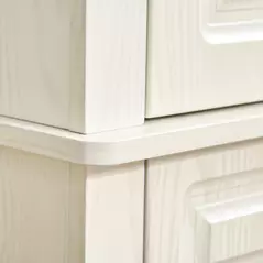 HOMCOM Tall Kitchen Cupboard, Kitchen Pantry Cabinet with Drawer, Shelves, Cream White - 9