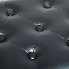 HOMCOM PU Leather Upholstered Piano Stool, Height Adjustable Makeup Stool Bench Dressing Table Seat, White - 8