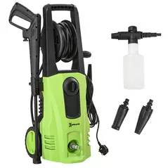 DURHAND 1800W High Pressure Washer, 150 Bar Pressure, 510 L/h Flow, High-Performance Portable Power Jet Wash Cleaner Green - 1