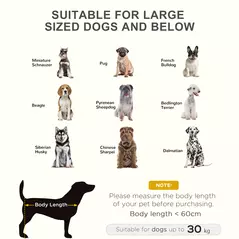 PawHut Large Raised Dog Bed Cat Elevated Lifted Cooling Portable Camping Basket Outdoor Indoor Mesh Pet Cot Metal Frame Black - 8