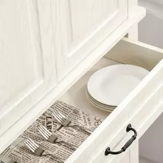 HOMCOM Tall Kitchen Cupboard, Kitchen Pantry Cabinet with Drawer, Shelves, Cream White - 8