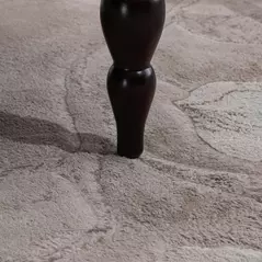 HOMCOM Velvet 2 Seater Sofa, Button Tufted Wingback Loveseat with Rubber Wood Legs for Living Room, Bedroom, Grey - 7