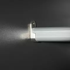 HOMCOM High Gloss Wardrobe, 2 Door Wardrobe with Hanging Rod and Storage Shelf, Clothes Storage Organizer with Anti-tipping Design for Bedroom, Grey - 9