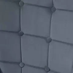 HOMCOM Modern Armchair with Footstool, Upholstered Accent Chair with Ottoman, Steel Legs, Velvet Wingback Chair for Living Room, Bedroom, Home Study, Dark Grey - 8