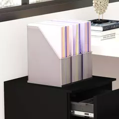 Vinsetto 3-Drawer Vertical Filing Cabinet with Pencil Tray, Lock and 5 Wheels, Steel Mobile File Cabinet, for A4, Legal and Letter Size, Pre-Assembled Body, Black - 9