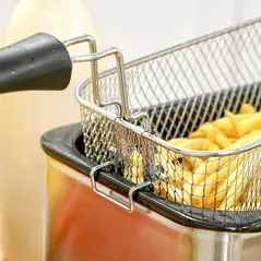 HOMCOM 3 Litre Stainless Steel Deep Fat Fryer with Adjustable Temp, 60min Timer, Viewing Window and Safety Cut Out, 2000W - 9