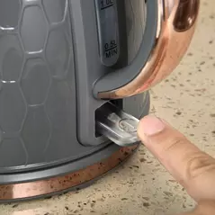 HOMCOM 1.7L 3000W Fast Boil Kettle & 2 Slice Toaster Set, Kettle and Toaster Set with Auto Shut Off, Browning Controls, Grey - 8