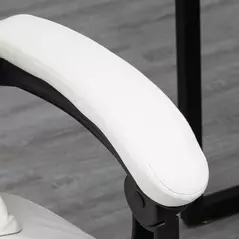 Vinsetto Office Chair, Ergonomic Desk Chair with 6-Point Vibration Massage and Lumbar Heating, Computer Chair with Lumbar Support Pillow, 155° Reclining Back and Footrest, Cream White - 9