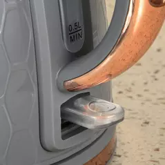 HOMCOM 1.7L 3000W Fast Boil Kettle & 4 Slice Toaster Set, Kettle and Toaster Set with 7 Browning Controls, Crumb Tray, Grey - 8