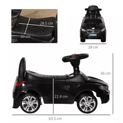 HOMCOM Ride on Car Baby Toddler Walker Foot to Floor Sliding Car Slider, Black - 3