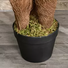 Outsunny Set of 2 Artificial Plant Tropical Fern in Pot, Fake Plants for Home Indoor Outdoor Decor, 150cm, Green - 9