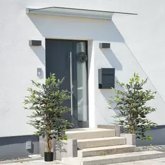 HOMCOM Set of Two Artificial Ficus Trees - 2