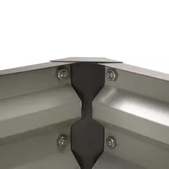 Outsunny 432L Square Raised Garden Bed Box Steel Frame for Vegetables, Flowers and Herbs, 120 x 120 x 30cm, Light Grey - 8