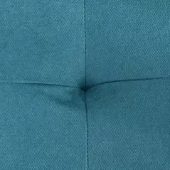 HOMCOM Loveseat Sofa Bed, Convertible Bed Settee with 2 Cushions, Side Pockets for Living Room, Blue - 8