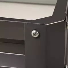 Outsunny 432L Square Raised Garden Bed Box Steel Frame for Vegetables, Flowers and Herbs, 120 x 120 x 30cm, Light Grey - 9