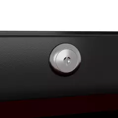 HOMCOM 5-Drawer Tool Chest with Wheels, Steel Lockable Tool Storage Cabinet with Handle, 2 Keys for Garage, Workshop, Red - 9