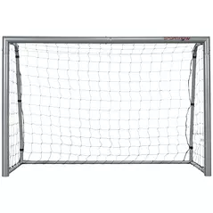 SPORTNOW 8ft x 5ft Football Goal, Football Net for Garden with Ground Stakes, Quick and Simple Set Up - 1