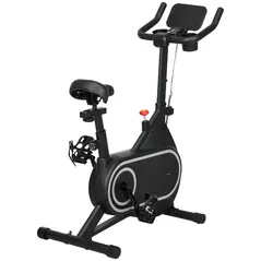 SPORTNOW Magnetic Indoor Cycling Bike, Exercise Bike with Silent Flywheel, LCD Display, Tablet Holder, Comfortable Seat - 1
