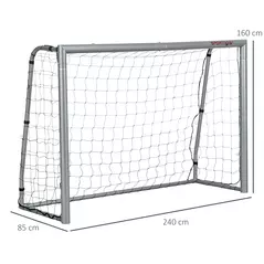 SPORTNOW 8ft x 5ft Football Goal, Football Net for Garden with Ground Stakes, Quick and Simple Set Up - 3