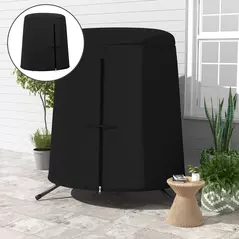 Outsunny 196 x 230 cm Hanging Egg Chair Protective Cover - Black - 2