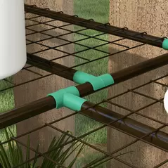 Outsunny 46 x 143cm Three-Shelf Mini Greenhouse - Clear - 8