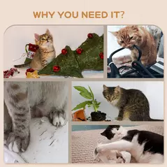 PawHut 4PCs Wall-Mounted Cat Shelves w/ Scratching Post, Hammock, Nest - Dark Grey - 6