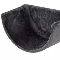 PawHut 4PCs Wall-Mounted Cat Shelves w/ Scratching Post, Hammock, Nest - Dark Grey - 9