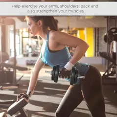 HOMCOM 20KG Adjustable Weights Dumbbells Set, Dumbbell Hand Weights for Home Office Gym Body Fitness Lifting Training, Black - 7