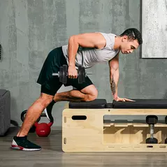 HOMCOM 20KG Adjustable Weights Dumbbells Set, Dumbbell Hand Weights for Home Office Gym Body Fitness Lifting Training, Black - 2