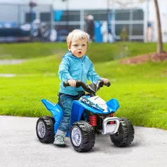 AIYAPLAY Honda Licensed Kids Electric Quad Bike, 6V ATV Ride On for Ages 1.5-3 Years, Blue - 2
