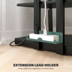 HOMCOM HiFi Stand, with Four Storage Shelves - Black - 6