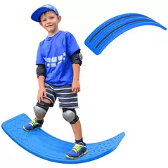 ZONEKIZ Balance Board, Kids Wobble board, for Ages 3-6 Years - Dark Blue - 1