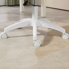 Vinsetto Vanity Office Chair, PU Leather Computer Chair for Home, with Adjustable Height, Armless, Swivel Wheels, Pink - 9