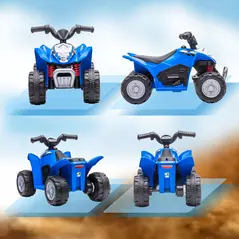 AIYAPLAY Honda Licensed Kids Electric Quad Bike, 6V ATV Ride On for Ages 1.5-3 Years, Blue - 8