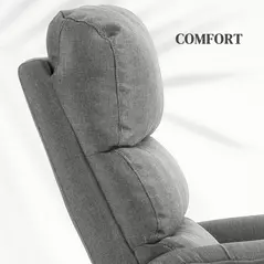 HOMCOM Electric Riser Recline Armchair, with Footrest - Grey - 7