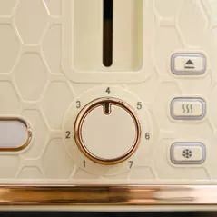 HOMCOM Kettle and Toaster Set, 1.7L 3000W Fast Boil Jug Kettle, 4 Slice Toaster with 7 Level Browning Controls, Beige - 9