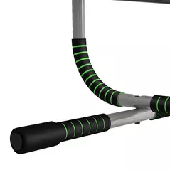 HOMCOM Doorway Pull up Bar, Door Frame Chin up Bar Push up Bar for Home Gym Upper Body Workout, No Drilling or Screws, Green - 9