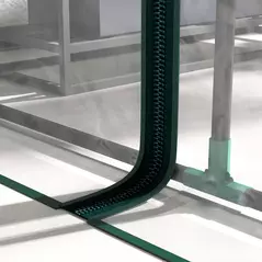 Outsunny 214cm x 118cm Walk-In Lean To Greenhouse, with Accessories - 9