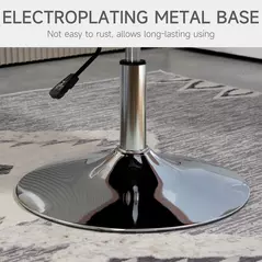 HOMCOM Swivel Microfibre Accent Chair for Living Room Contemporary Vanity Armchair with Adjustable Height Thick Cushion Lumbar Support Armrest for Bedroom Office Dark Grey - 7