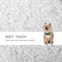 PawHut Pet Stair with 3-step Climb Ladder, Scratching Posts, Platforms, Toy Ball, for Indoor Elderly Cats Kittens, White - 6