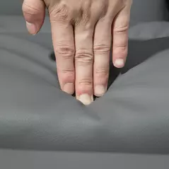 HOMCOM Swivel Recliner Chair with Footstool, PU Leather Armchair and Ottoman with High Back and Round Base for Living Room, Grey - 9