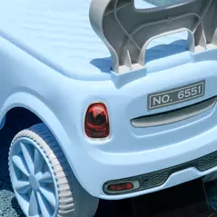 AIYAPLAY Foot To Floor Ride On Car Sliding Car w/ Air Horn, Anti-Over-Backwards, 18 to 36 Months - Light Blue - 9